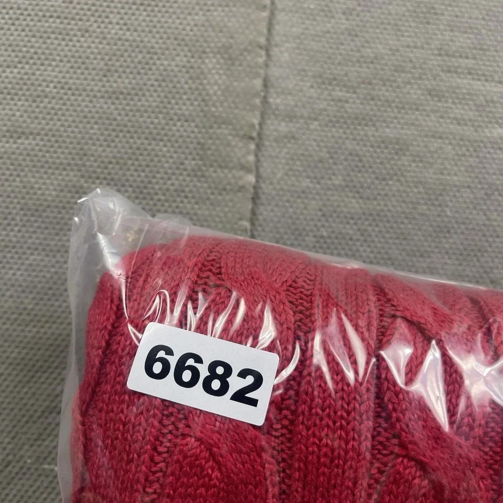 Polo Ralph Lauren Sweater Mens Large Red Cableknit Pullover Crewneck Preppy